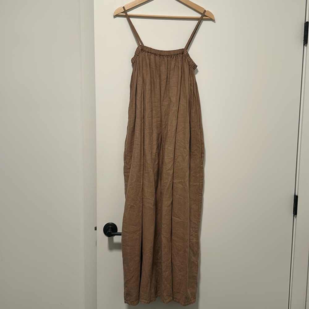 Filosofia 100% Linen Leah Smock slip on dress